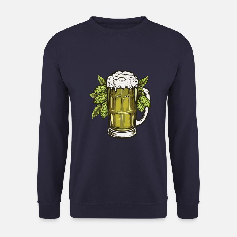 Beer Glass Hops Beer - Unisex Sweatshirt - navy