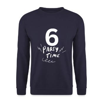 6 - Unisex Sweatshirt - navy - Front - Alina (178cm) & Michal (187cm)