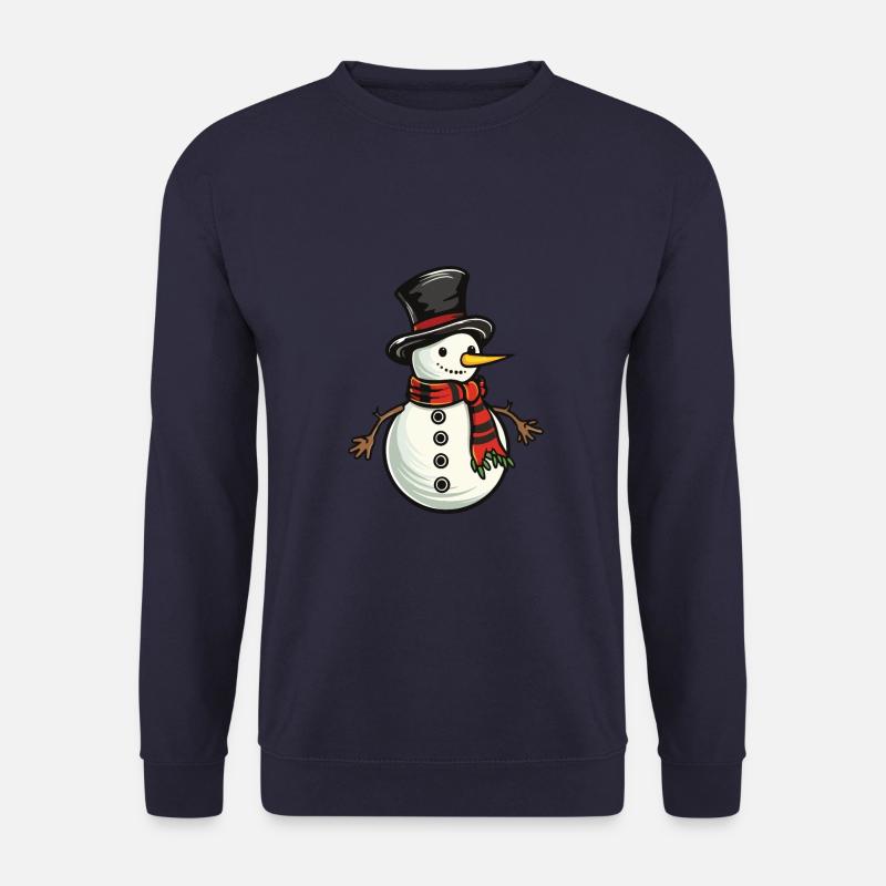 Schneemann Winter Schnee - Unisex Pullover - Navy