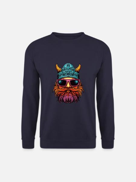 Viking Head Party Warrior - Unisex Sweatshirt - navy
