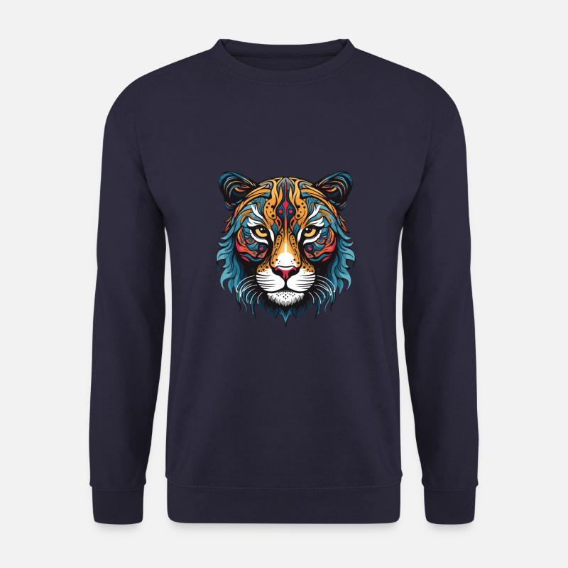 Cheetah Portrait - Unisex Sweatshirt - navy