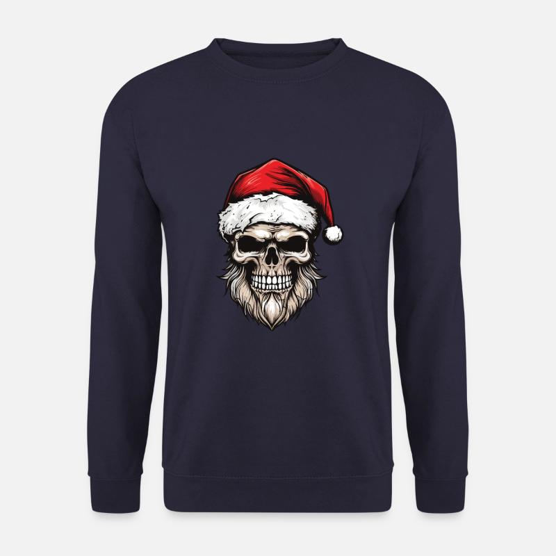 Santa Claus Skull - Unisex Sweatshirt - navy