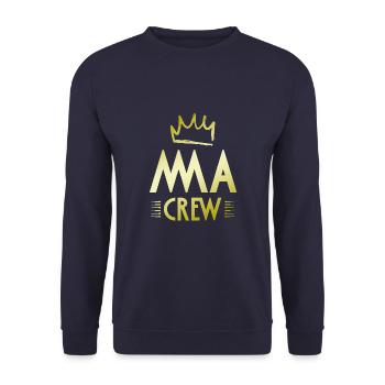 Mma Crew - Unisex Pullover - Navy - Vorne - Alina (178cm) & Michal (187cm)