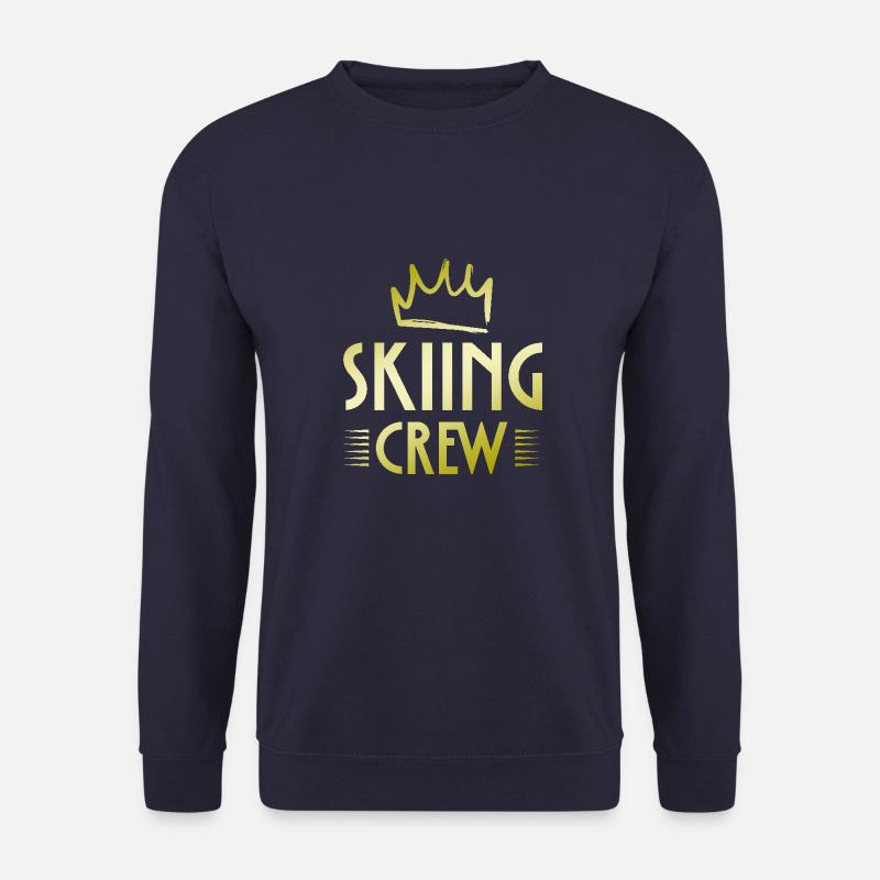 Skiing Crew - Unisex Pullover - Navy