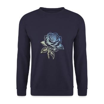 L’amour de la rose - Sweat-shirt Unisexe - marine - Devant - Alina (178cm) & Michal (187cm)