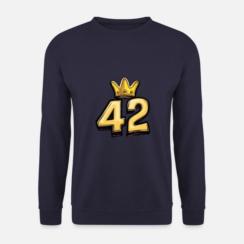42 Number Jersey Crown - Unisex Sweatshirt - navy