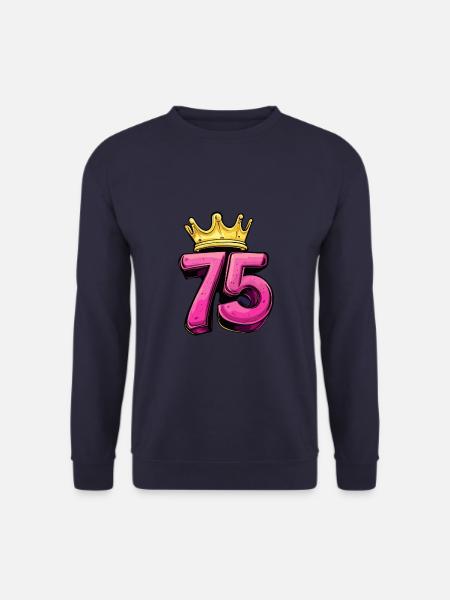 75 Number Jersey Crown - Unisex Sweatshirt - navy