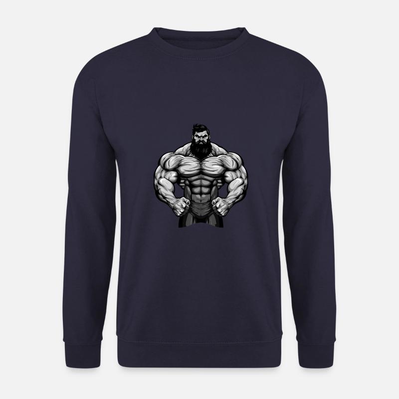 Bodybuilder Fighter Muscles - Unisex Sweatshirt - navy