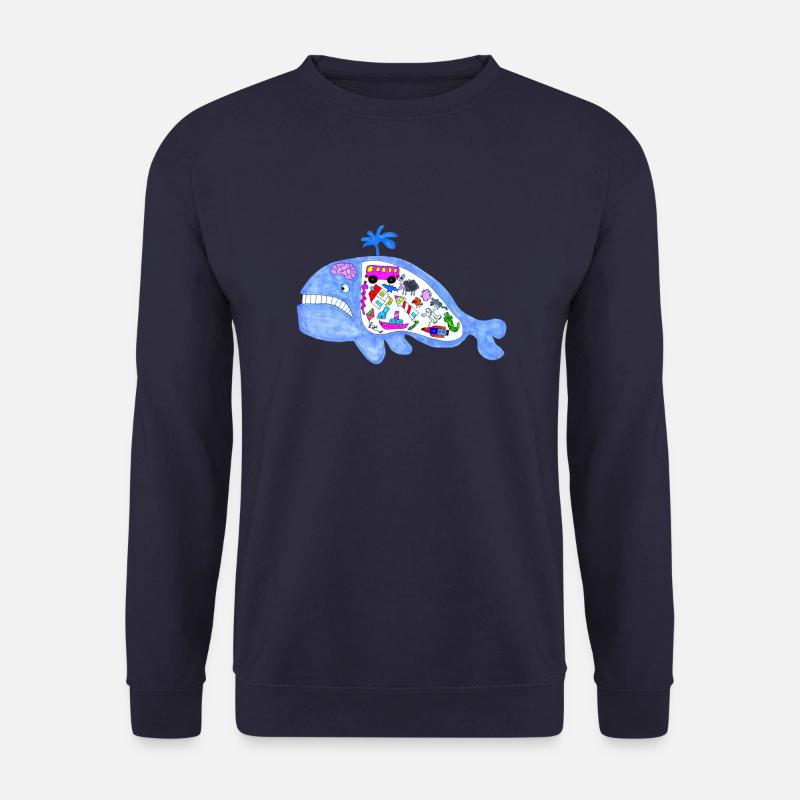 Wal Dinge - Unisex Pullover - Navy