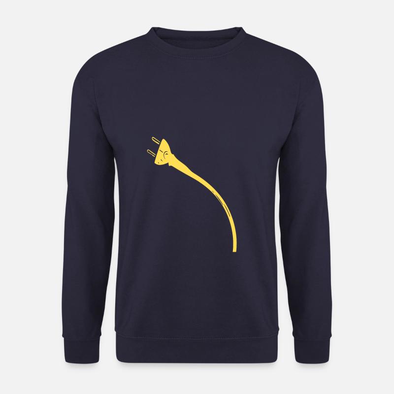 Plug Yellow - Unisex Sweatshirt - navy