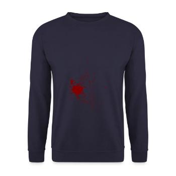collection créative - ligne / rouge - Sweat-shirt Unisexe - marine - Devant - Alina (178cm) & Michal (187cm)