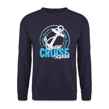 Family Cruise - Unisex Sweatshirt - navy - Front - Alina (178cm) & Michal (187cm)