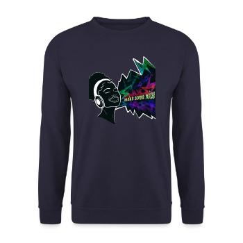 Party - Music - Unisex Sweatshirt - navy - Front - Alina (178cm) & Michal (187cm)