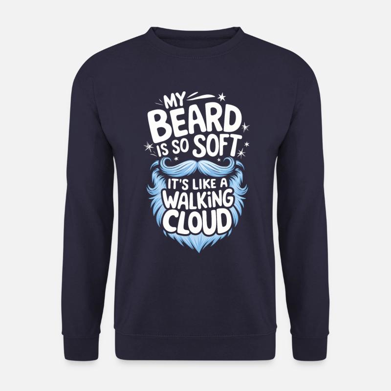 Beard Mustache Bearded Men - Unisex Sweatshirt - navy