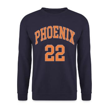 Phoenix 22 - Unisex Pullover - Navy - Vorne - Alina (178cm) & Michal (187cm)