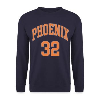 Phoenix 32 - Unisex Pullover - Navy - Vorne - Alina (178cm) & Michal (187cm)