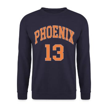 Phoenix 13 - Unisex Pullover - Navy - Vorne - Alina (178cm) & Michal (187cm)