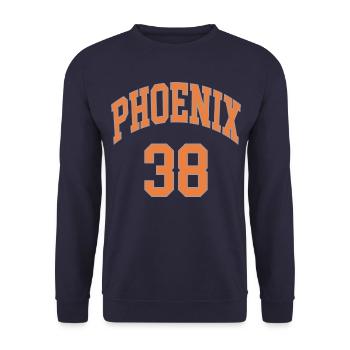 Phoenix 38 - Unisex Pullover - Navy - Vorne - Alina (178cm) & Michal (187cm)