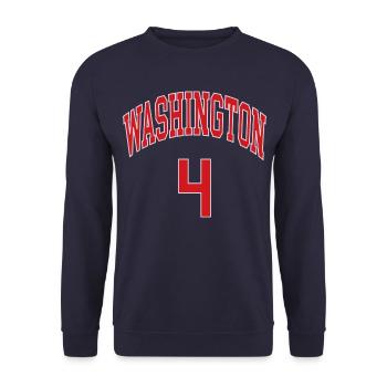 Washington 4 - Unisex Sweatshirt - navy - Front - Alina (178cm) & Michal (187cm)