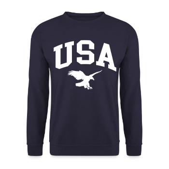 United States - Unisex Sweatshirt - navy - Front - Alina (178cm) & Michal (187cm)