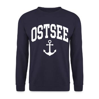 Ostsee - Unisex Pullover - Navy - Vorne - Alina (178cm) & Michal (187cm)