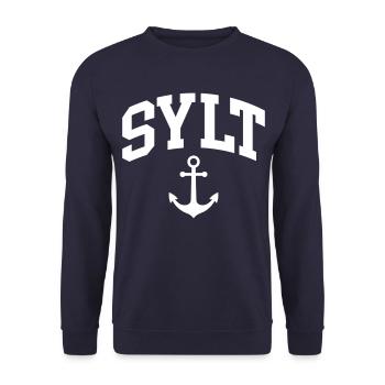 Sylt - Unisex Sweatshirt - navy - Front - Alina (178cm) & Michal (187cm)