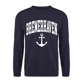 Bremerhaven - Sweat-shirt Unisexe - marine - Devant - Alina (178cm) & Michal (187cm)