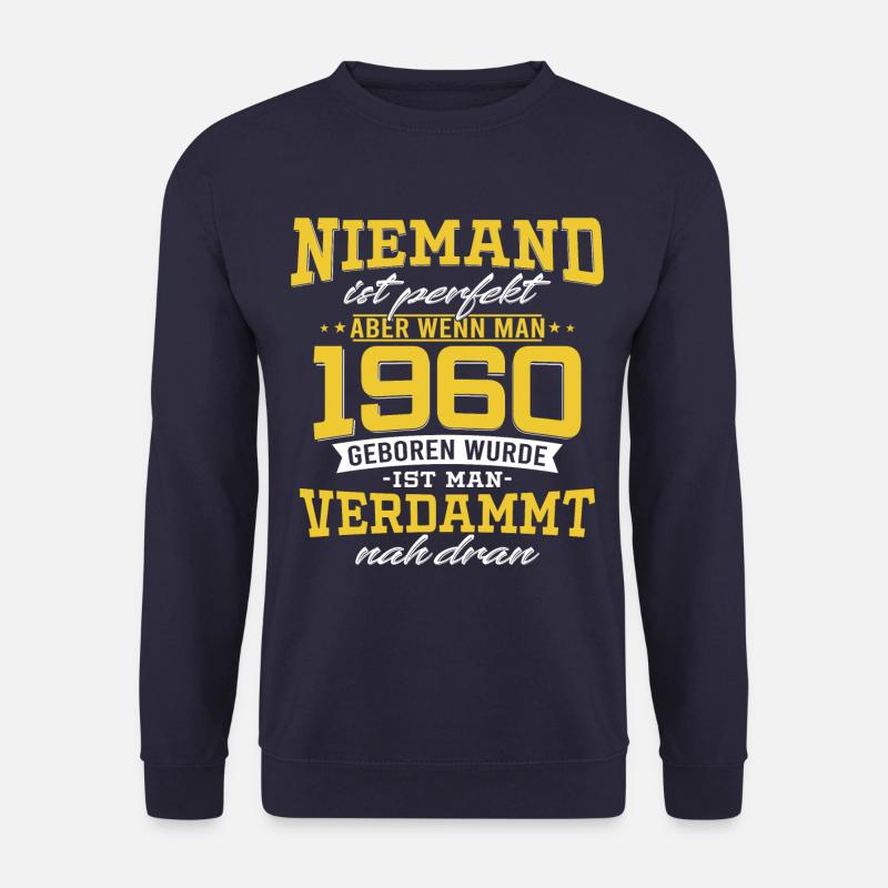 1960 Geburtstag 60 Jahre Geschenk - Unisex Pullover - Navy