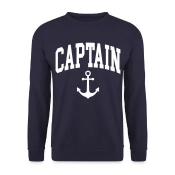 Capitaine - Sweat-shirt Unisexe - marine - Devant - Alina (178cm) & Michal (187cm)