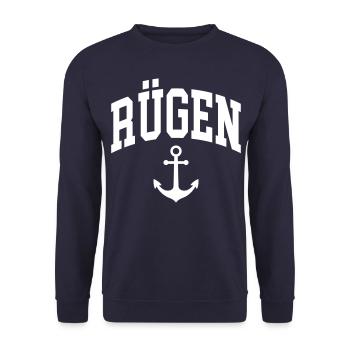 Rebuke - Unisex Sweatshirt - navy - Front - Alina (178cm) & Michal (187cm)