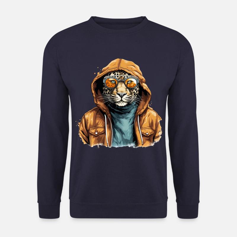 Street style leopard | Leopard lovers - Unisex Sweatshirt - navy