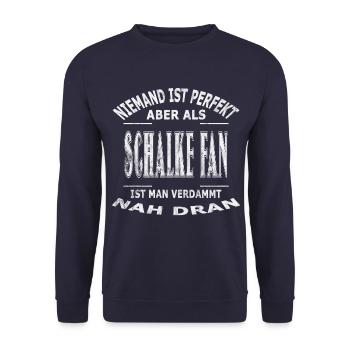 Schalke Design pour les vrais fans ! - Sweat-shirt Unisexe - marine - Devant - Alina (178cm) & Michal (187cm)