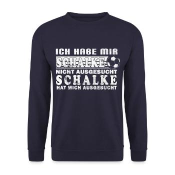 Schalke Design pour les vrais fans ! - Sweat-shirt Unisexe - marine - Devant - Alina (178cm) & Michal (187cm)