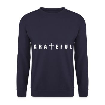 Religion Jésus christianisme Croix Chrétienne - Sweat-shirt Unisexe - marine - Devant - Alina (178cm) & Michal (187cm)