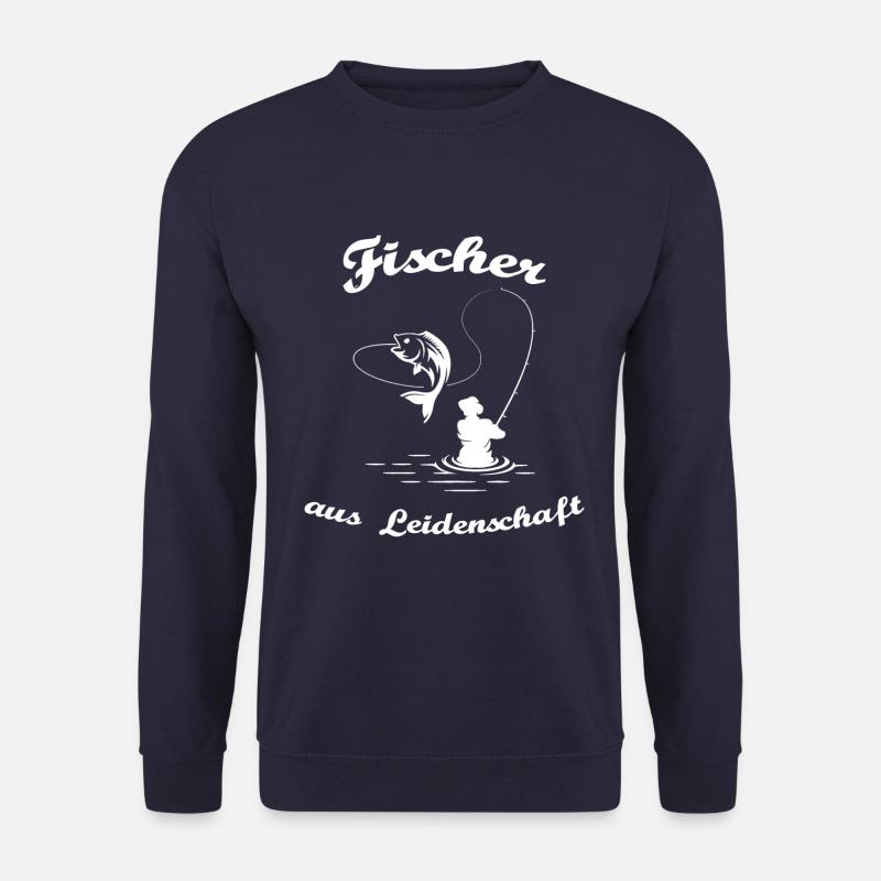 Fischer aus Leidenschaft Angeln Fischen - Unisex Pullover - Navy