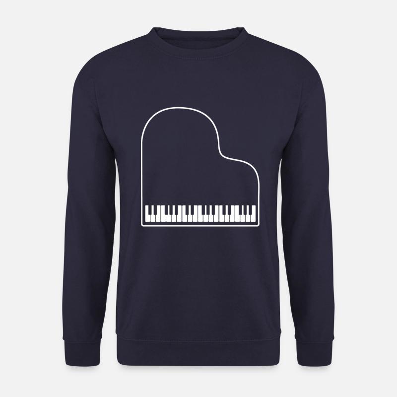 Piano Klavier Flügel Instrument Musik - Unisex Pullover - Navy