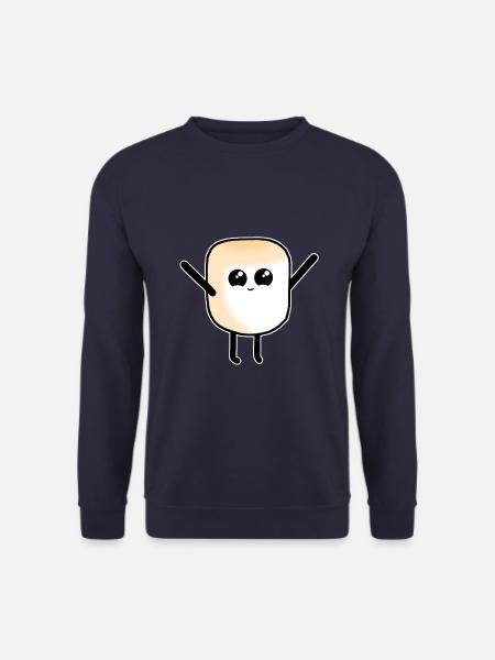 Marshmallow süß Süßigkeit Mädchen Kind - Unisex Pullover - Navy