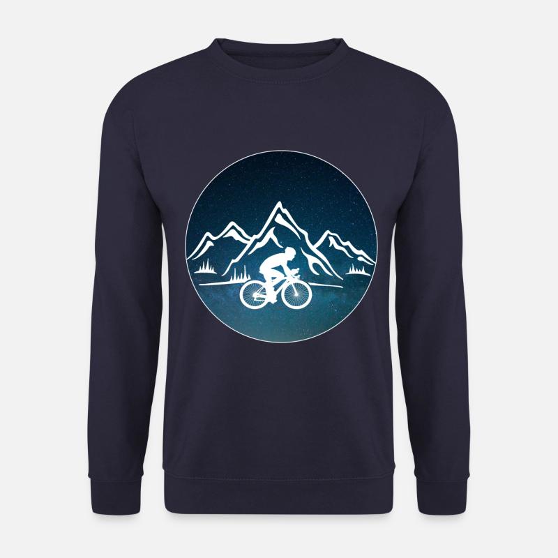Fahrrad Radfahren Berge - Unisex Pullover - Navy