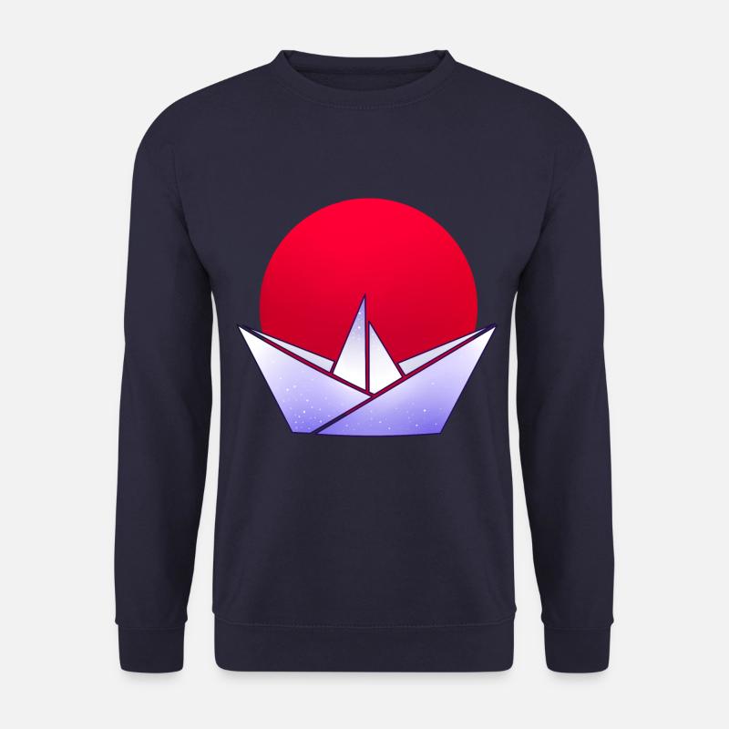 japanisch Origami - Unisex Pullover - Navy