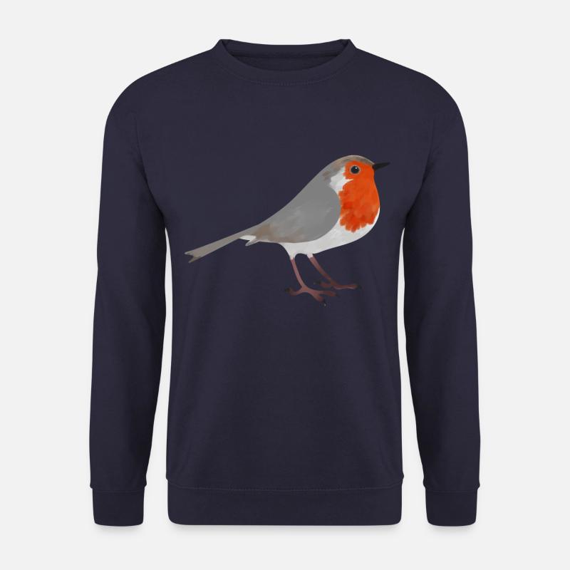 Vogel Rotkehlchen - Unisex Pullover - Navy