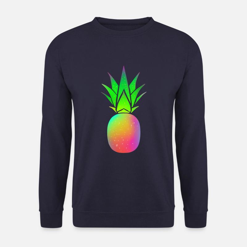 Pineapple rainbow eat fruit - Unisex Sweatshirt - navy