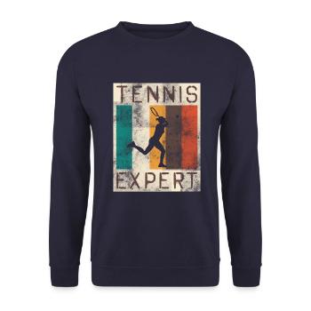 TENNIS expert sports - Sweat-shirt Unisexe - marine - Devant - Alina (178cm) & Michal (187cm)