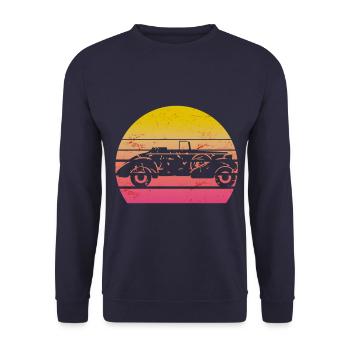 Auto vintage voiture rétro vintage - Sweat-shirt Unisexe - marine - Devant - Alina (178cm) & Michal (187cm)