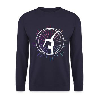 Rhönrad Turnen Rhönradturnen Rhönradturner Sport - Sweat-shirt Unisexe - marine - Devant - Alina (178cm) & Michal (187cm)