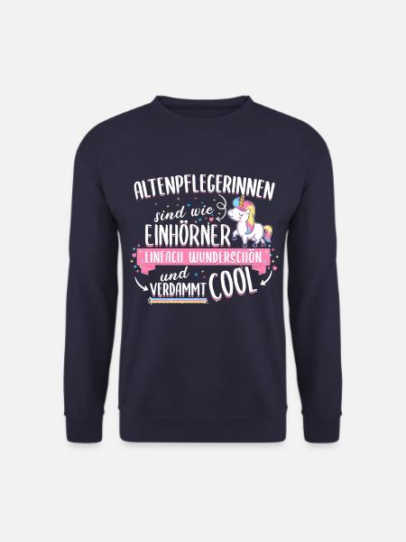 Altenpflegerin Pflegerin Altenpflege Spruch Beruf - Unisex Pullover - Navy