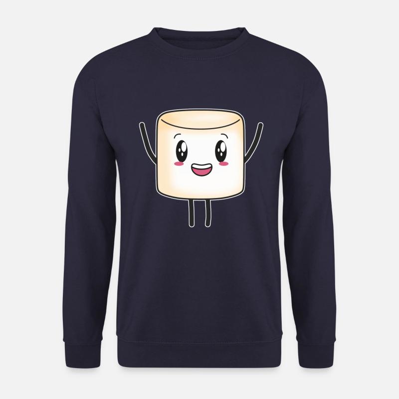 Marshmallow Marshmallows süß Süßigkeit Kinder - Unisex Pullover - Navy