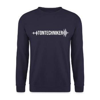 Tontechniker Tontechnik Veranstaltungstechniker - Unisex Pullover - Navy - Vorne - Alina (178cm) & Michal (187cm)