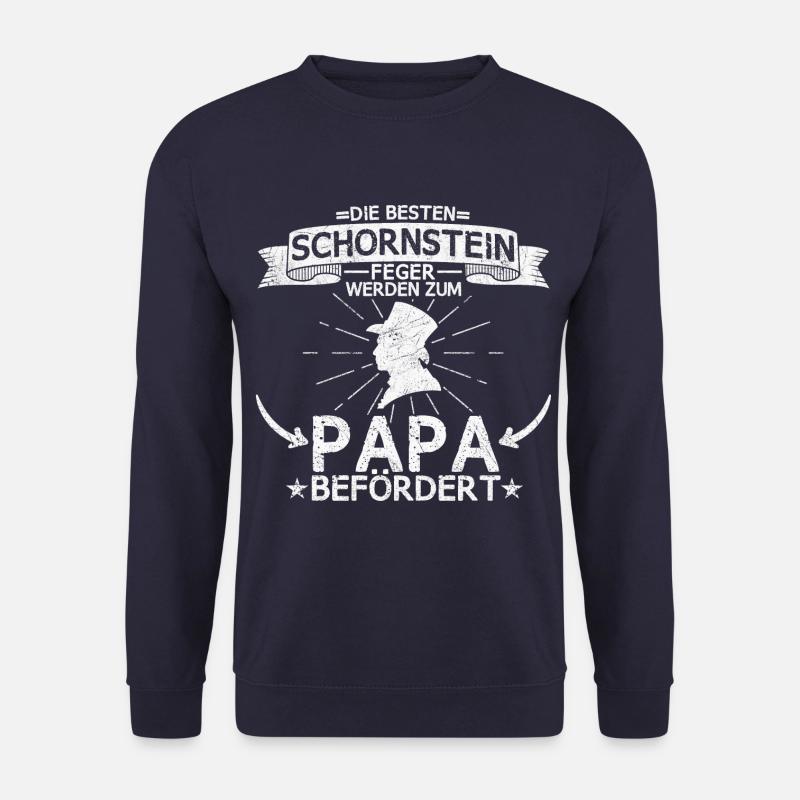 Schornsteinfeger Beruf Arbeit Papa Vater Spruch - Unisex Pullover - Navy