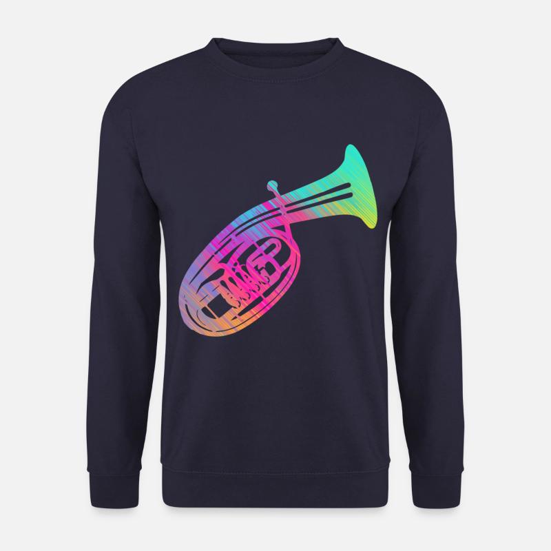 Tenorhorn Tenorhornist Horn Blasmusik Instrument - Unisex Pullover - Navy