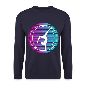 Rhönrad Turnen Rhönradturnen Rhönradturner Sport - Sweat-shirt Unisexe - marine - Devant - Alina (178cm) & Michal (187cm)